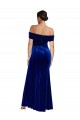 Buy Long Royal Blue Sleeveless Mermaid Side Slit Formal Evening Dress