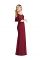 Buy Long Sage Cold Shoulder Mermaid Semi Formal Evening Dress