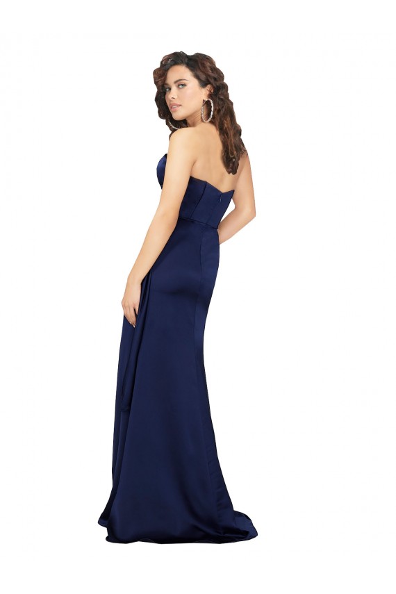 Buy Long Sapphire Sleeveless A-Line Formal Evening Dress