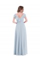 Buy Long Sea Glass Sleeveless A-Line V-Back Black Tie Evening Dress