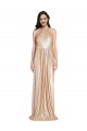 Buy Long Gold Sleeveless Sheath Formal Evening Dress