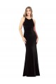 Buy Long Black Sleeveless Sheath Open Back Formal Evening Dress