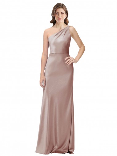 Buy Long Dusty Pink Sleeveless Sheath Open Back Formal Evening Dress