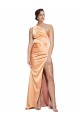 Buy Long Light Copper Sleeveless Sheath Open Back Formal Evening Dress