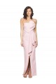 Buy Long Pink Sleeveless Sheath Low Back Formal Evening Dress