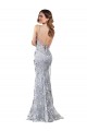 Buy Long Silver Sleeveless Mermaid Open Back Formal Evening Dress