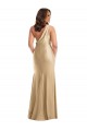 Buy Long Soft Gold Sleeveless Mermaid Plus Size Formal Evening Dress