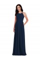 Buy Long Dark Navy Sleeveless Trumpet Open Back Semi Formal Evening Dress