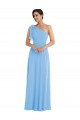 Buy Long Periwinkle Sleeveless Trumpet Semi Formal Evening Dress