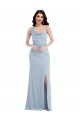 Buy Long Light Sky Blue Sleeveless Trumpet Formal Dress