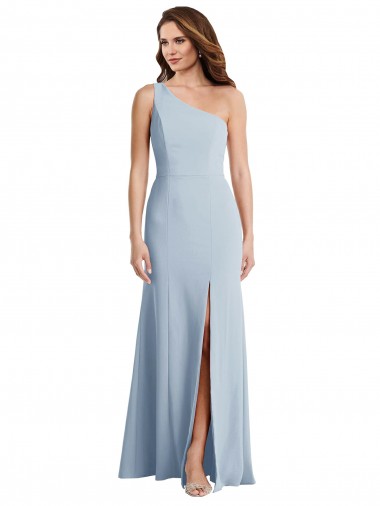 Buy Long Light Sky Blue Sleeveless Trumpet Formal Evening Dress