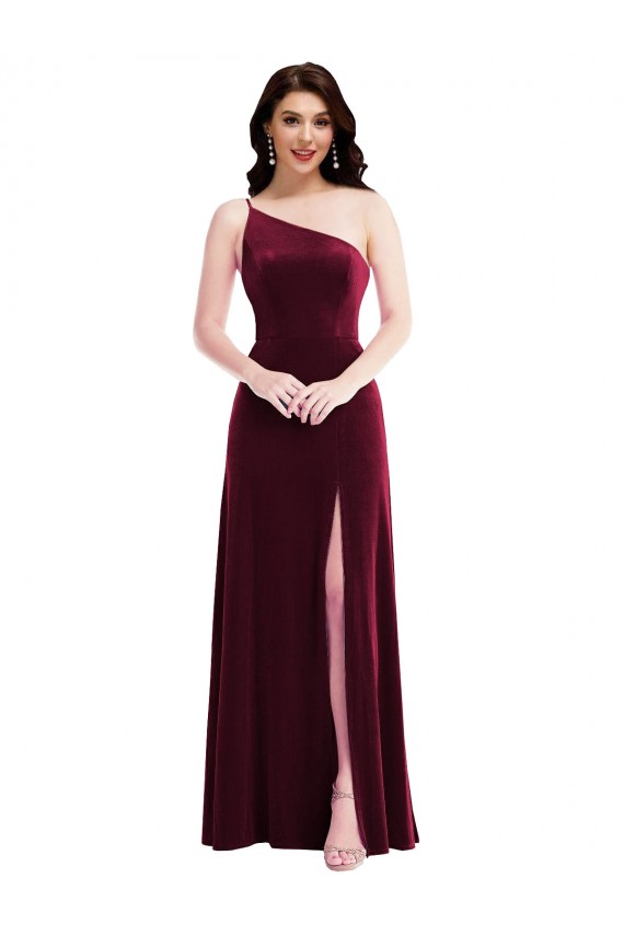 Buy Long Burgundy Sleeveless Trumpet Black Tie Evening Dress