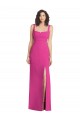 Buy Long Fuchsia Sleeveless Trumpet Low Back Semi Formal Evening Dress