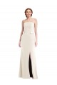 Buy Long Ivory Sleeveless Trumpet Semi Formal Evening Dress