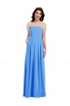 Buy Long Peacock Blue Sleeveless Trumpet Low Back Semi Formal Evening Dress