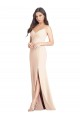 Buy Long Nude Sleeveless Trumpet Semi Formal Evening Dress