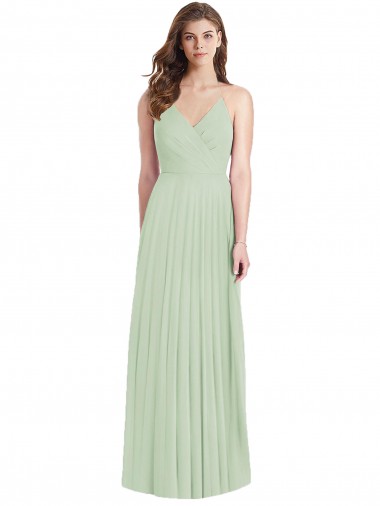 Buy Long Sage Cold Shoulder Trumpet Semi Formal Evening Dress
