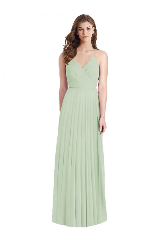 Buy Long Sage Cold Shoulder Trumpet Semi Formal Evening Dress