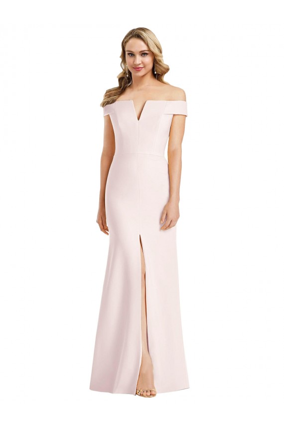 Buy Long Pink Sleeveless Trumpet Evening Dress